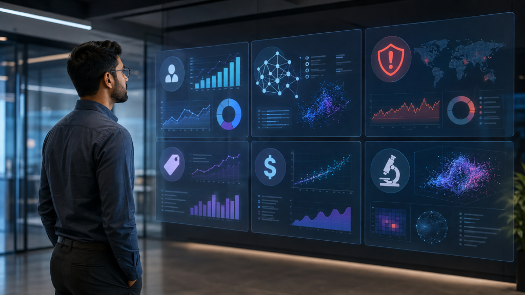 Types of remote data science jobs including product analytics machine learning fraud detection pricing and research roles